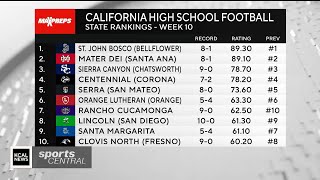 UPDATED California Southern Section Football Rankings MaxPreps SoCal on CBS Los Angeles 📺 [upl. by Strang]