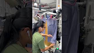 How Dry Cleaners Press Men’s Shirts dryclean explained cleanlaundry [upl. by Hazeghi]