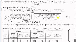 33Réactions homogènes en phase liquide en équilibre [upl. by Weingarten162]