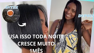 🆘️ USA ISSO TODA NOITE SEU CABELO IRÁ CRESCER LOUCAMENTE EM 1 MÊS AGORA SEU CABELO CRESCE GARANTO [upl. by Imefulo]