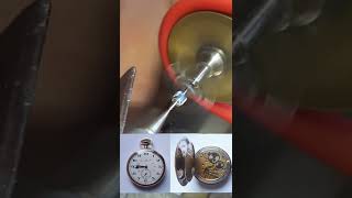 making a Pinion for a Omega watch  watchmaker tool  Cornehl Watches [upl. by Airdnahs]