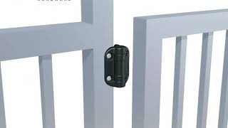 Safetech Hardware  Adjustable Tension Gate Hinge [upl. by Jilleen874]