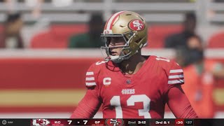 KANSAS CITY CHIEFS VS SAN FRANCISCO 49ERS WEEK 7  Madden 25 Simulation [upl. by Ahsenahs]