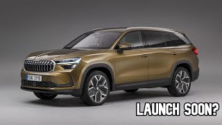 New Gen Skoda Kodiaq India Launch Date Confirmed  Debut Soon  20 TSI Petrol [upl. by Acsot]