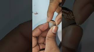 Gold jewellery design making video🎁🥰goldjewelleryjewelrymakingviralvideoreelsgolddesignring [upl. by Yerhpmuh]