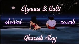 Elyanna amp Balti  Ghareeb Alay  slowed  reverb [upl. by Anod90]