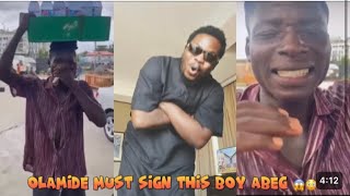 Pure water seller SHOCK Olamide withCRAZY FREESTYLE on the streets as he beg to sign to YBNL😳😱 [upl. by Puett301]