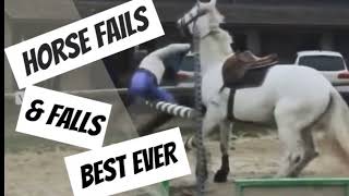 Best Horse Fails and Fall Compilation [upl. by Aneled]