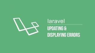 Laravel 52  Updating user and displaying errors [upl. by Xuaegram]