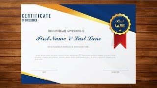 How to Make Formal Certificate of Appreciation Award with MS PowerPoint [upl. by Elsi544]