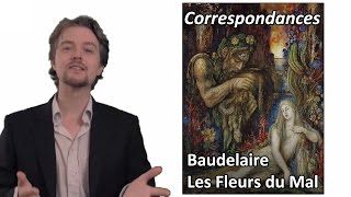 BAUDELAIRE 🔎 Les Fleurs du Mal  Correspondances Commentaire analyse linéaire [upl. by Bbor]