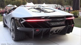 23m Lamborghini Centenario Roadster Sound  Start Ups amp Loading Into Truck [upl. by Oettam]