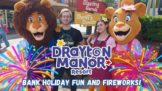 Drayton Manor  Bank Holiday Fireworks Vlog May 2024 [upl. by Enelcaj989]