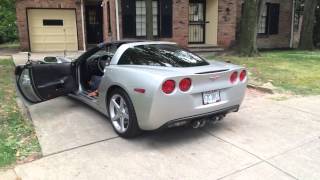 C6 corvette ls2 flowmaster exhaust [upl. by Aicekal]