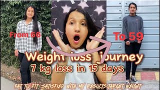 How I loss my 7 kg weight in 2 weeks 😱🔥☺️😭is it possible or not i am really satisfied 🫶🫶Belly fat [upl. by Rhee265]