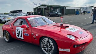 Porsche 928 GTS cup lap of Thruxton May 2024 [upl. by Soluk]