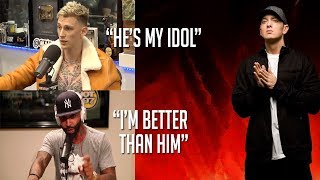 Celebrities Talk About Eminem MGK Joe Budden Snoop Dogg Logic amp more [upl. by Nyrhtak]