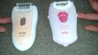 Depilator Compare Philips vs Braun [upl. by Herates177]