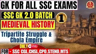 Lecture1 Tripartite Struggle amp Chola Empire Medieval History By Parmar SSC [upl. by Wardieu150]