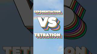 EXPONENTIATION VS TETRATION trending viral youtubeshorts exponents tetration [upl. by Trebeh]