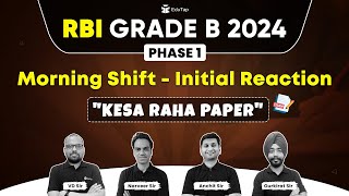 🔴 RBI Grade B 2024 Phase 1 Exam Analysis  RBI 2024 Exam Level  RBI Phase 1 Exam Review  EduTap [upl. by Leber]