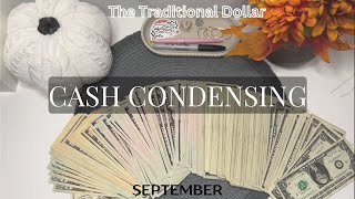 Cash condensing  September  24 YO budgeter [upl. by Annoed371]