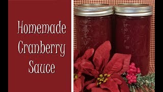 Homemade Cranberry Sauce  Holiday Favorites [upl. by Celio141]