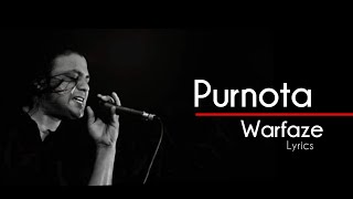 PURNOTA  LYRICS WARFAZE  MIZAN  SAMES  ONI  SHOTTO [upl. by Ika]