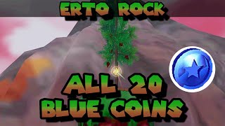 All Blue Coins in Erto Rock  Super Mario Eclipse [upl. by Anytsyrk612]