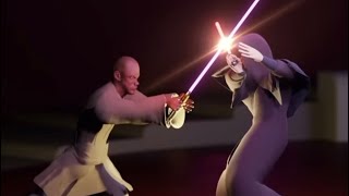 Mace Windu vs Palpatine  ANIMATION [upl. by Aicener]