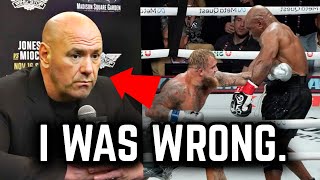 Dana White MOCKS Jake Paul After Mike Tyson FIGHT [upl. by Steddman784]