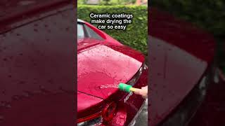 Ceramic Coatings Make Drying the Car So Easy satisfying ceramiccoating [upl. by Sandry151]