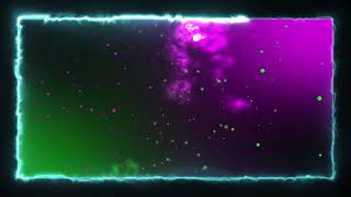 Multicolor Neon lights Electric Animated framed Background  Particle vfx  Green Black Screen [upl. by Claudius]