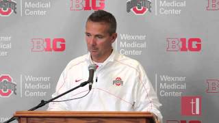 Urban Meyer talks about his love for player John Simon [upl. by Enwahs271]