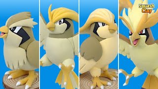 Making Shiny Pidgey family Pokémon out of clay [upl. by Goraud]