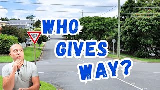 What are the intersection rules in Australia Give way rules [upl. by Eelyab815]