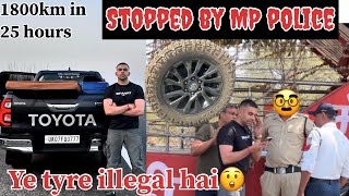 Hilux stopped by police 😰hilux roadtrip india toyotahilux4x4 fortuner offroadhilux travelvlog [upl. by Shoshanna]