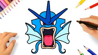 COMMENT DESSINER LÉVIATOR FACILEMENT  GYARADOS  POKÉMON [upl. by Koa]