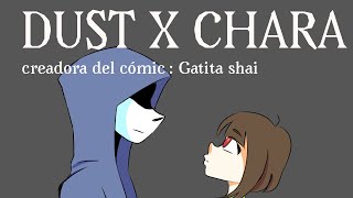 Dust Sans x Chara  Cómic 10 serie Cap 1 😍❤🎃 Especial de halloween [upl. by Revlys594]