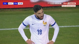 Rayan Cherki Vs Italy U21 15112024 [upl. by Thorr]