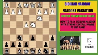 HOW TO PLAY Sicilian Najdorf  strong central pawns [upl. by Ilke]