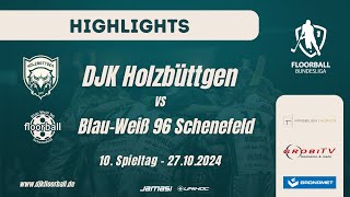 Highlights DJK Holzbüttgen vs BW 96 Schenefeld  10 Spieltag Floorball Bundesliga 202425 [upl. by Tuppeny]