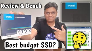 Best Budget SSD Crucial BX500 SATA Unboxing Long term Review amp Benchmark Hindi [upl. by Balmuth45]