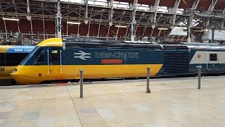 GWR HST  InterCity 125 W43002 seen at Slough and London Paddington 030516 [upl. by Iroc]