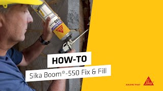 Sika Boom®550 Fix amp Fill der vielseitige PUSchaum [upl. by Willcox]