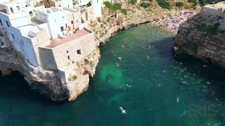 Polignano a Mare  puglia  by drone 4K [upl. by Radu]