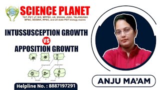 Intussusception Growth Vs Apposition Growth Explained by Anju Mam of Science Planet [upl. by Esimehc464]