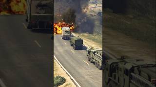 IRANIAN Drones destroy ISRAELI Military convoy  GTA5 [upl. by Kcoj]