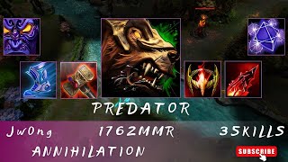 HoN  Mid Wars  Predator  Jw0ng  1762 MMR [upl. by Poll]