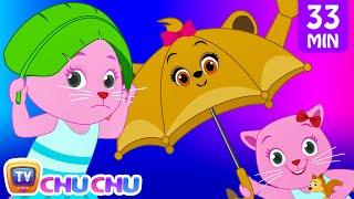 Rain Rain Go Away Nursery Rhyme With Lyrics  Cartoon Animation Songs for Kids  Cutians  ChuChu TV [upl. by Marb]